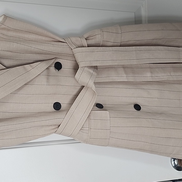 H&M Blazer Dress, Cream, Black Striped, XS, NWT - Picture 4 of 4